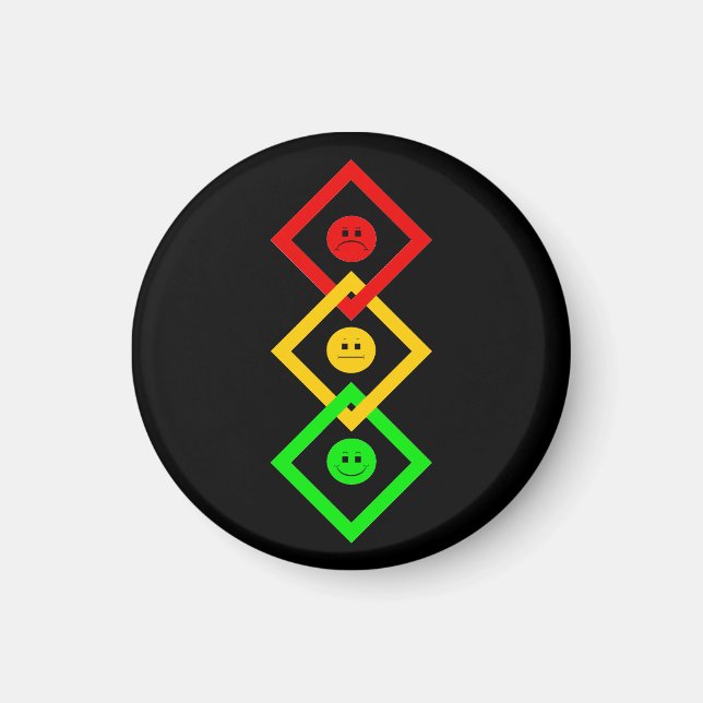 Moody Stoplight Interlinked Magnet (Front)
