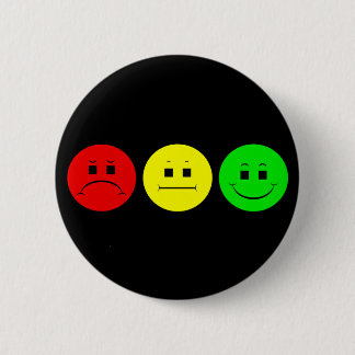 Moody Stoplight Trio 6 Cm Round Badge