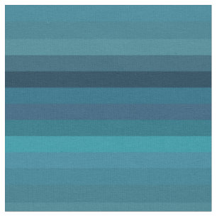 Moody Teal & Navy Stripes Fabric