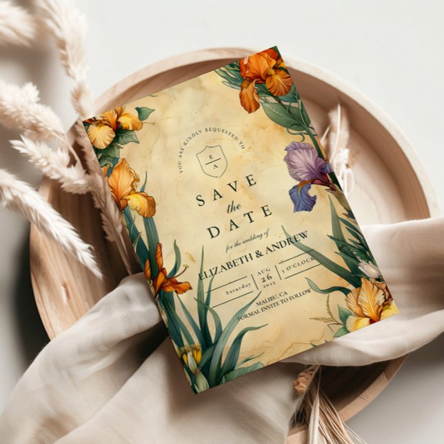 Moody Tropical Floral Wedding Save The Date (Creator Uploaded)