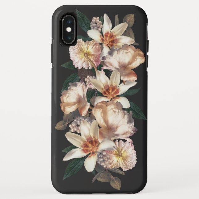Moody Tulips and Berries Botanical Case-Mate iPhone Case (Back)
