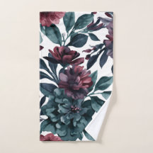 Moody Watercolor Botanical Blooms Floral