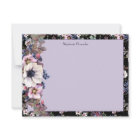 Moody Watercolor Floral Black Pink Personalised 