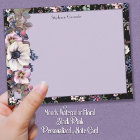 Moody Watercolor Floral Black Pink Personalised 