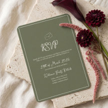 Moody Whimsical Script Wedding Reply