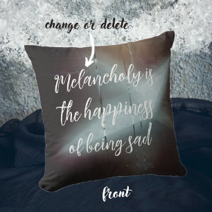 Moody Winter Night's Big Christmas Star Cushion