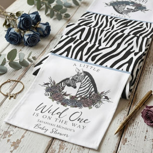 Moody Zebra Safari Little Wild One Long Table Runner