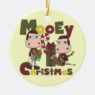 Mooey Christmas Ceramic Tree Decoration