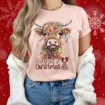 Mooey Christmas Cow Christmas-Adorable Funny Cow