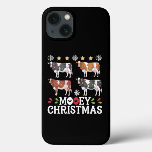 Mooey Christmas Cow Lover Holiday Farm Farmer iPhone 13 Case