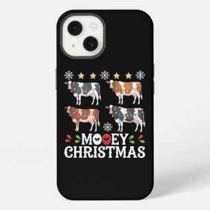 Mooey Christmas Cow Lover Holiday Farm Farmer iPhone 13 Case