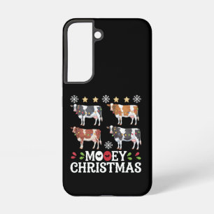 Mooey Christmas Cow Lover Holiday Farm Farmer Samsung Galaxy Case