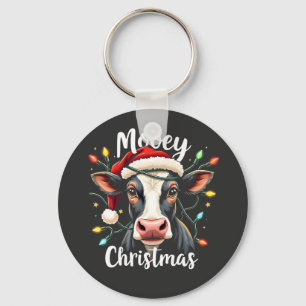 Mooey Christmas Funny Xmas Cow Cattle Lovers  Key Ring
