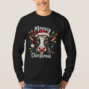 Mooey Christmas Funny Xmas Cow Cattle Lovers T-Shirt