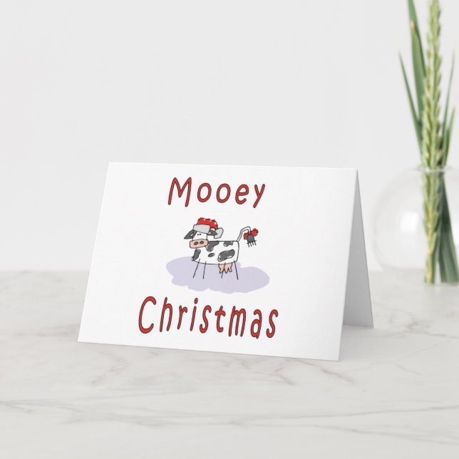 Mooey Christmas Holiday Card (Front)