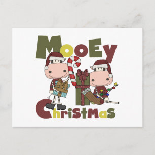 Mooey Christmas Holiday Postcard