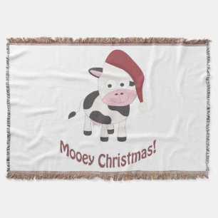 Mooey Christmas! Throw Blanket