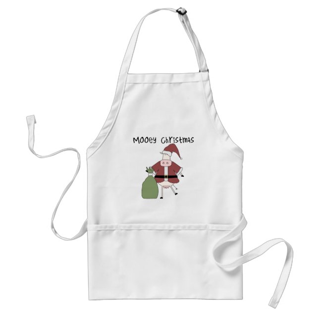Mooey Cow  Christmas Tshirts and Gifts Standard Apron (Front)