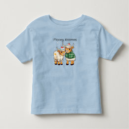 Mooey Kissmas Cartoon Cow Christmas Shirt