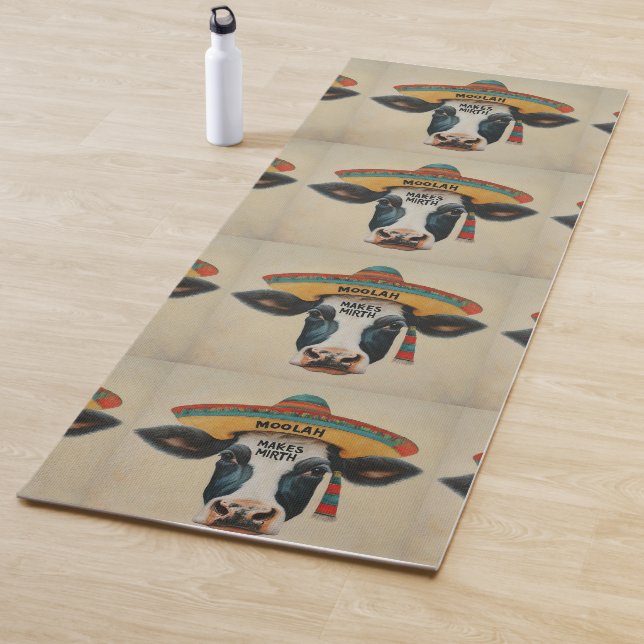 moolah make mirth Colourful and Fun Yoga Mat (In Situ)