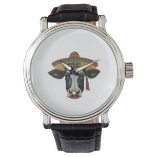  Moolah Makes Mirth graphic tee cow UFO eWatch  Watch