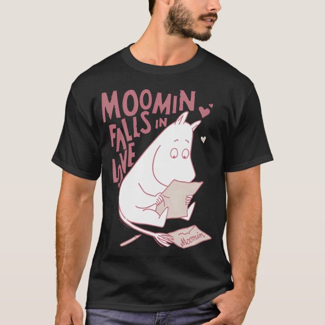 Moomin Black Text Logo T-Shirt (Front)