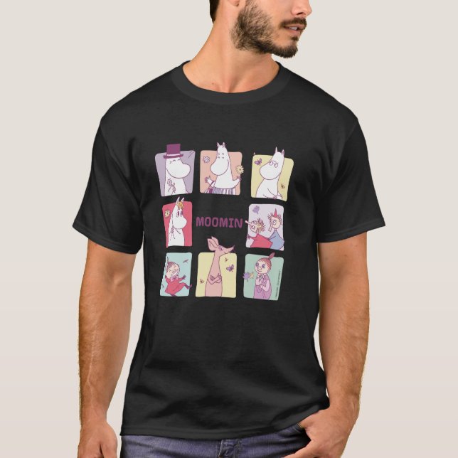 Moomin Square Character Blocks T-Shirt (Front)