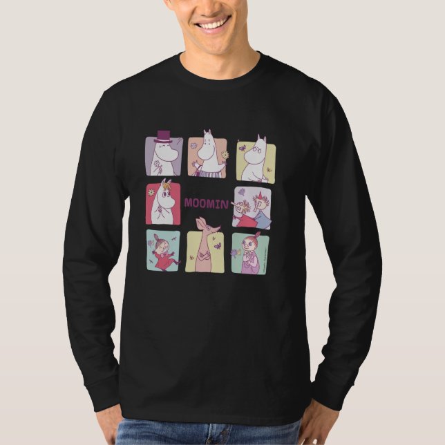 Moomin Square Character Blocks T-Shirt (Front)