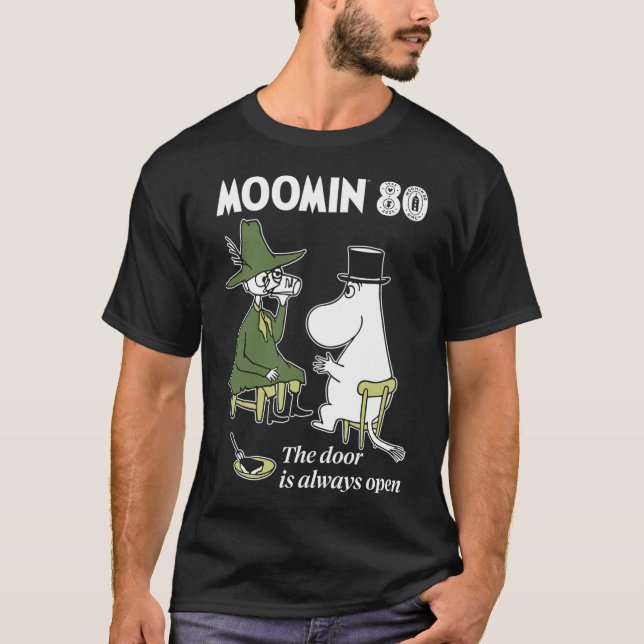 Moominvalley Winter Games! Moomintroll Running T-Shirt (Front)