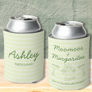 Moomoos & Margaritas Green Bachelorette Can Cooler
