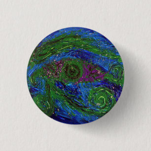 Moon 3 Cm Round Badge