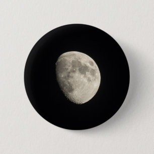Moon 6 Cm Round Badge