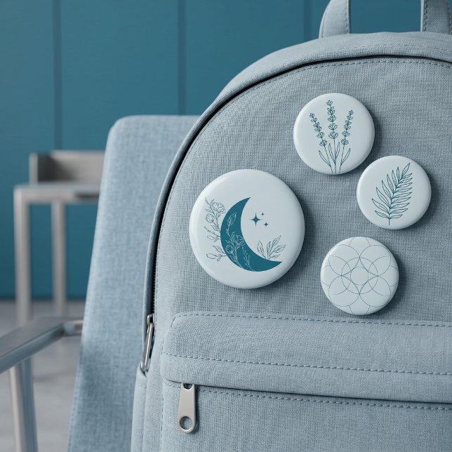 Moon 6 Cm Round Badge (Creator Uploaded)
