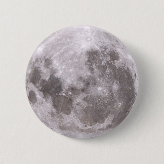 moon 6 cm round badge