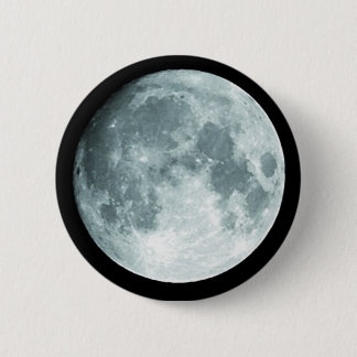 moon 6 cm round badge