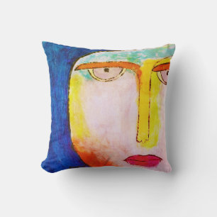 Moon Abstract Painting Cushion