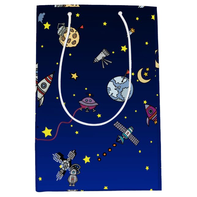 Moon Adventure Medium Gift Bag (Front)