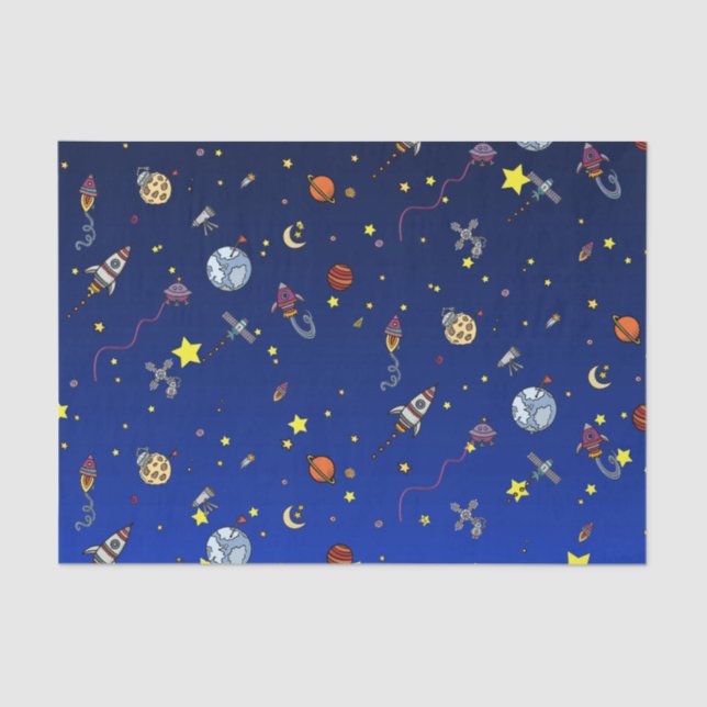 Moon Adventure Tissue Paper (Front)