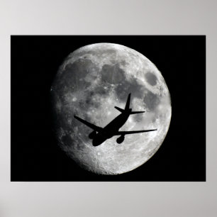 Moon Aircraft Poster