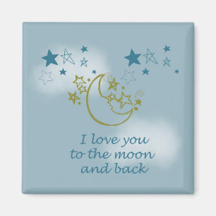 Moon and Back Magnet