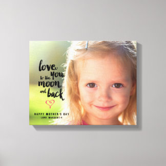 Moon and Back | Mother's Day Photo Canvas Print