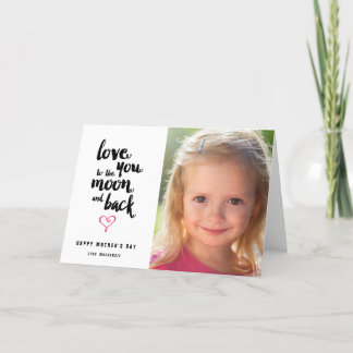 Moon and Back | Mother's Day Photo Greeting Card