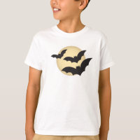 Moon and Bats Halloween