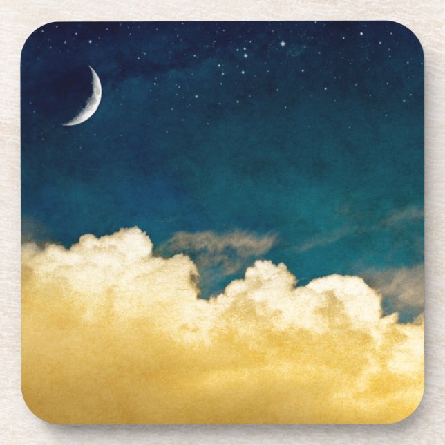 Moon And Cloudscape Coaster (Front)