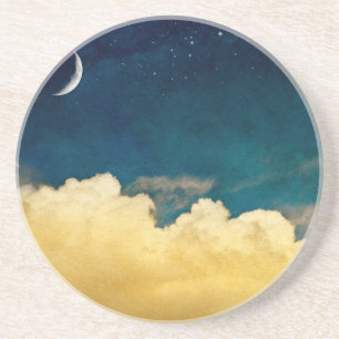 Moon And Cloudscape Coaster