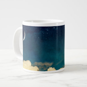Moon And Cloudscape Large Coffee Mug
