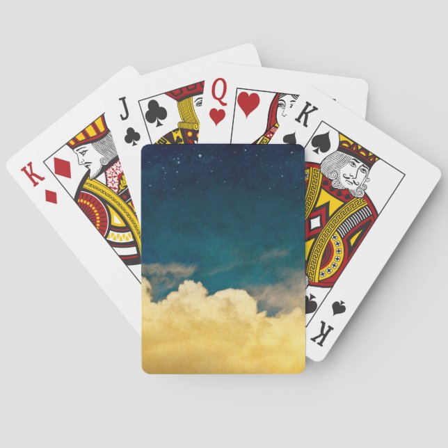 Moon And Cloudscape Playing Cards (Back)