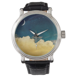Moon And Cloudscape Watch