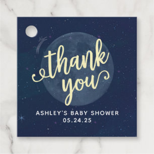 Moon and Cow Favour Tag