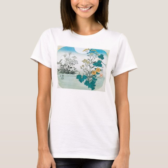 Moon and Flowers T-Shirt (Front)